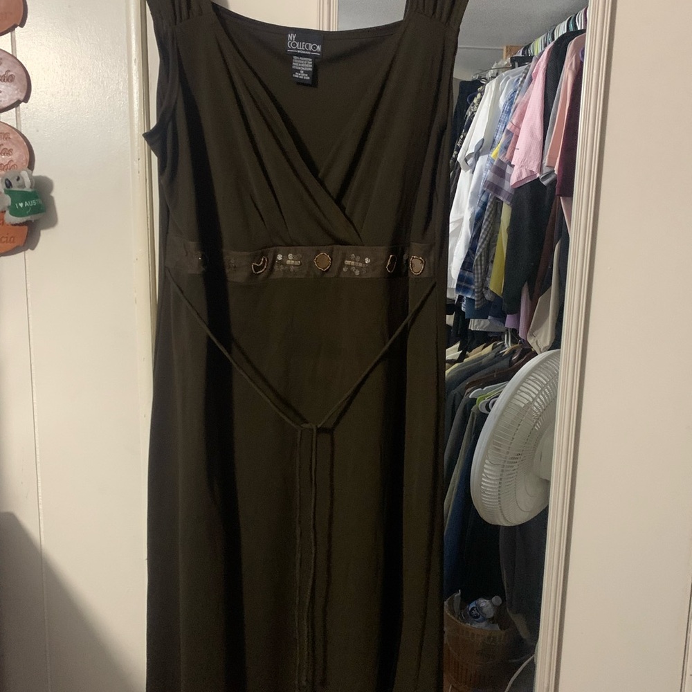 NY COLLECTION dress woman 1X arm to arm 22 x43 long